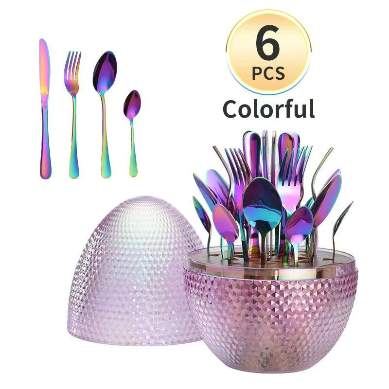 Rainbow Iridescent Egg Case Set